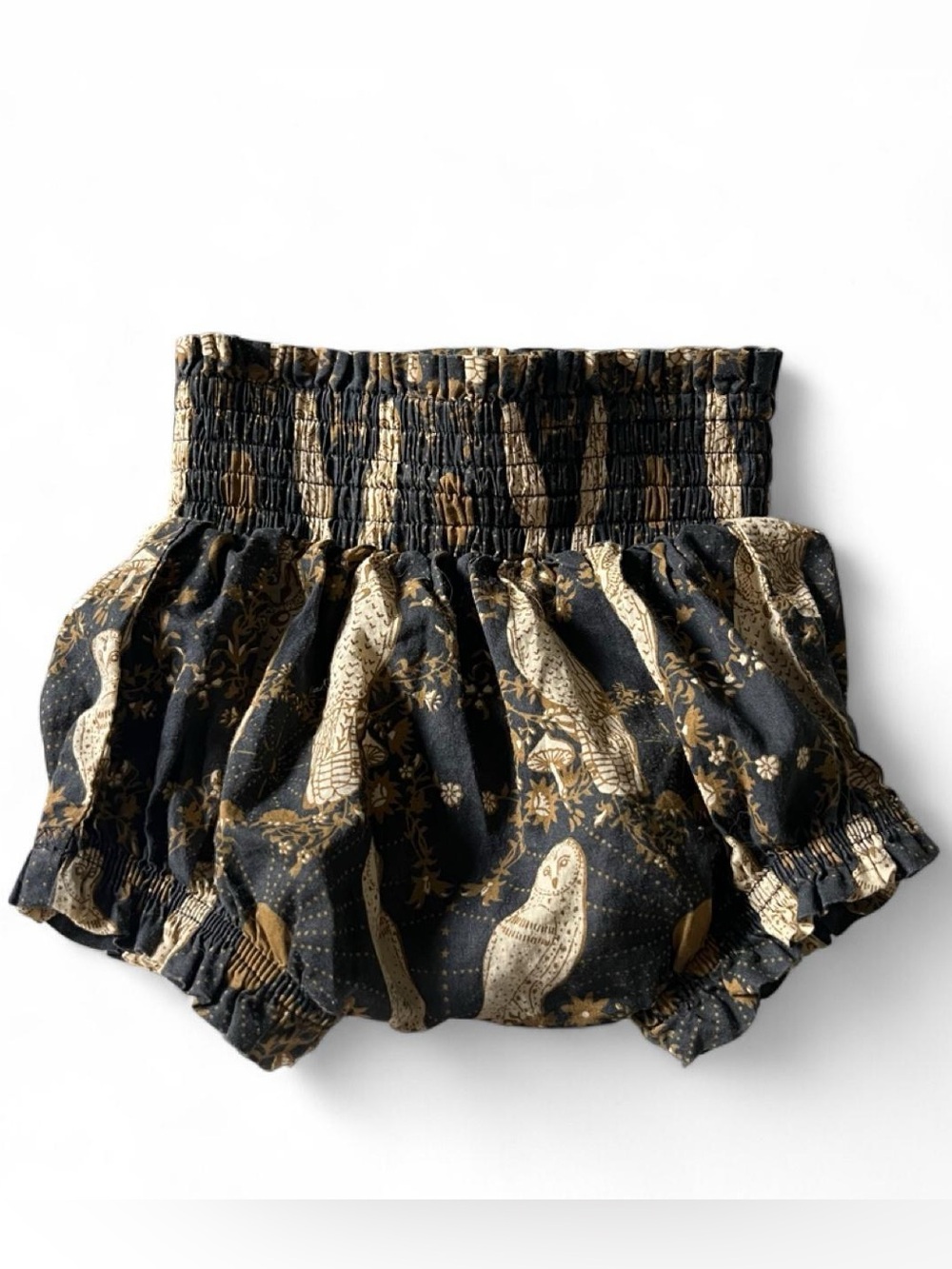 Kate Quinn Mystical Owl Mushroom Moon Baby Bloomer Shorts